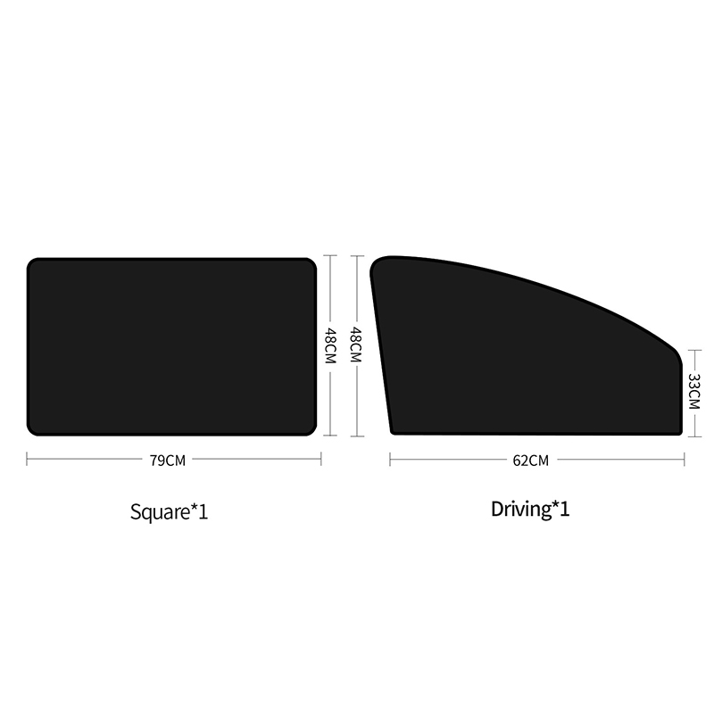 Magnetic Car Sun Shade UV Protection Covers Sunshade Side Window Curtain Mesh Sun Visor Full Blackout Summer Full Blackout Film: Gold