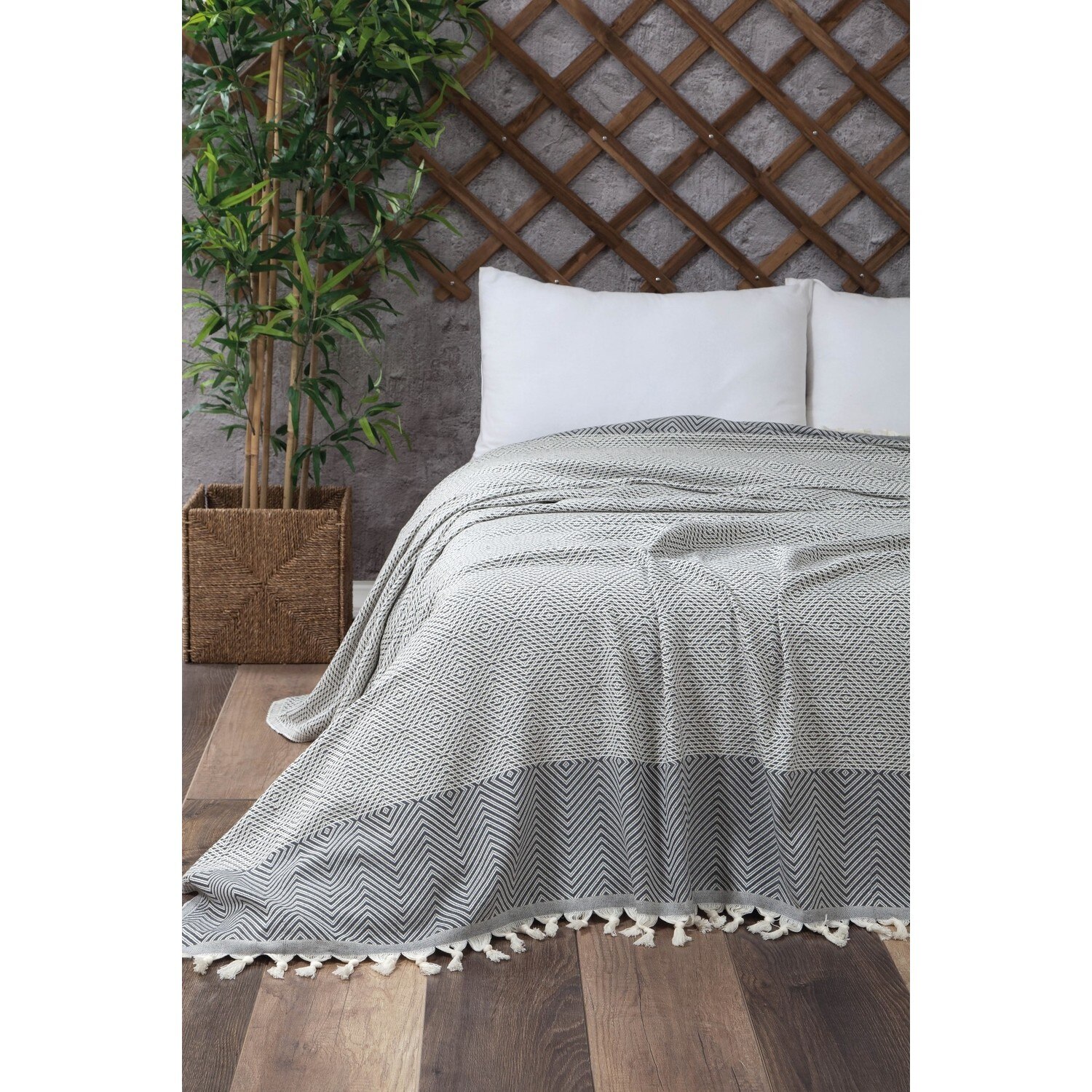 Housse de couette de rêve HAFMER Wellstil, tissu antiparasitaire, Pike: Gray