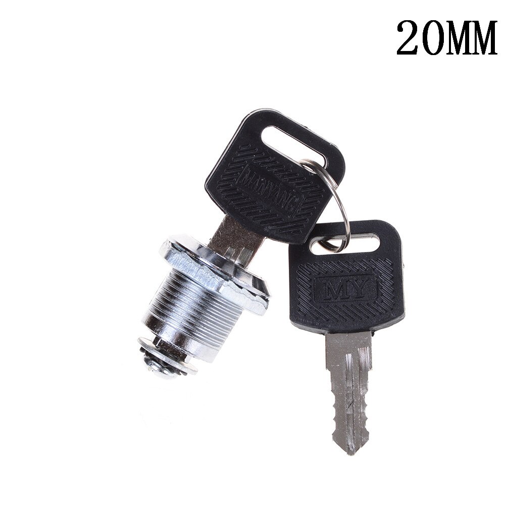 1Pcs Cam Cilinder Sloten Deur Kabinet Mailbox Ladekast Locker Security Meubels Sloten Met Plastic Toetsen Hardware: 20mm