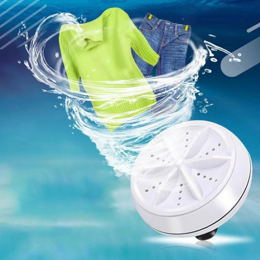 Mini ultralyd vaskemaskine bærbar turbo personlig roterende vaskemaskine praktisk rejse hjem forretningsrejse usb