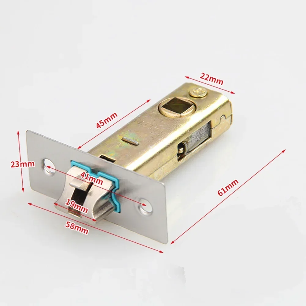 Door Hardware Tubular Latch Zinc Alloy For Nsprung Door Reversible Right Handed Rotatable Tubular Tenon Unsprung Door 40mm: Dark Khaki