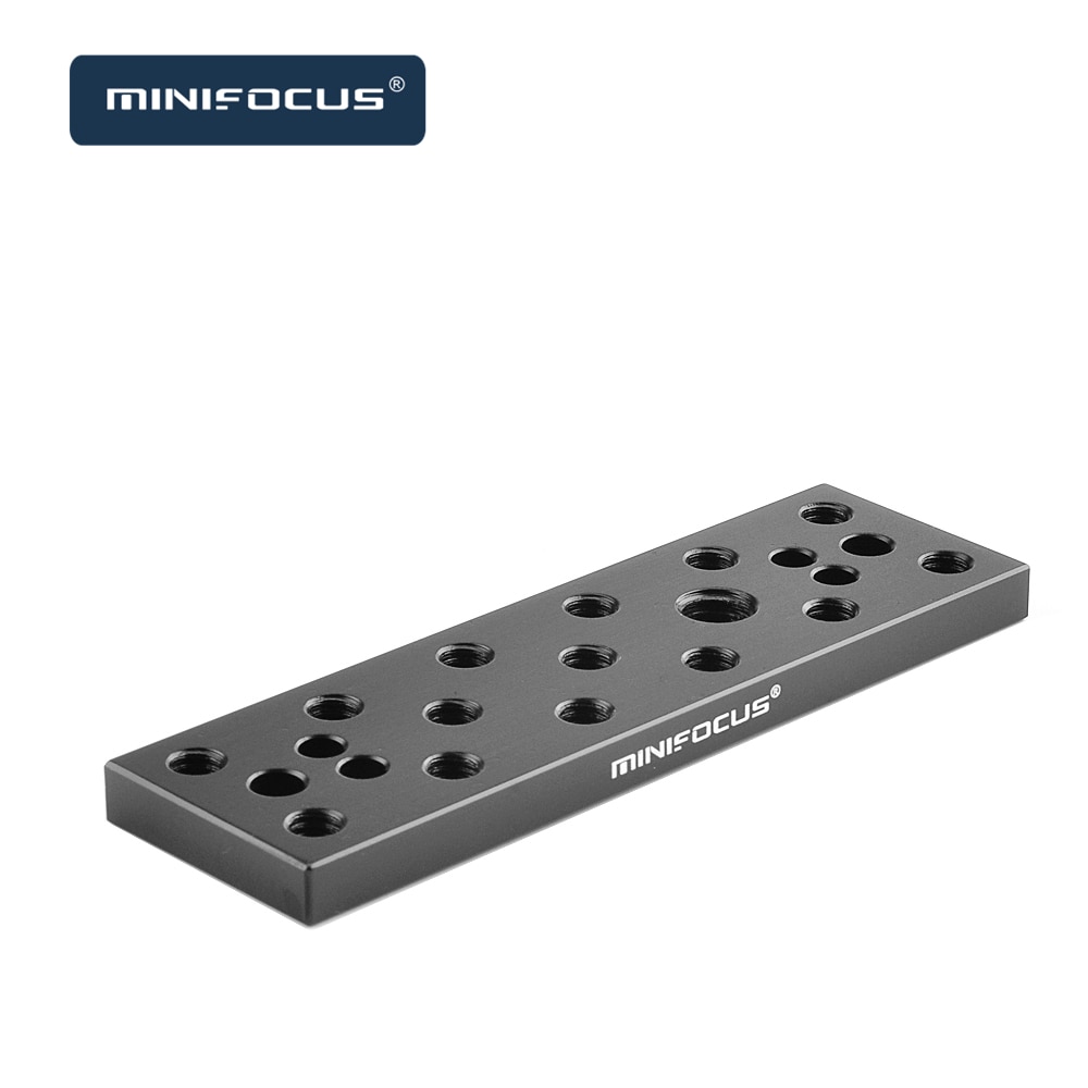Minifocus Multifunctionele Montageplaat Kaas Plaat Met 1/4 &quot;En 3/8&quot; Aansluitingen Voor Sony F970/F550 batterij Op Monitoren