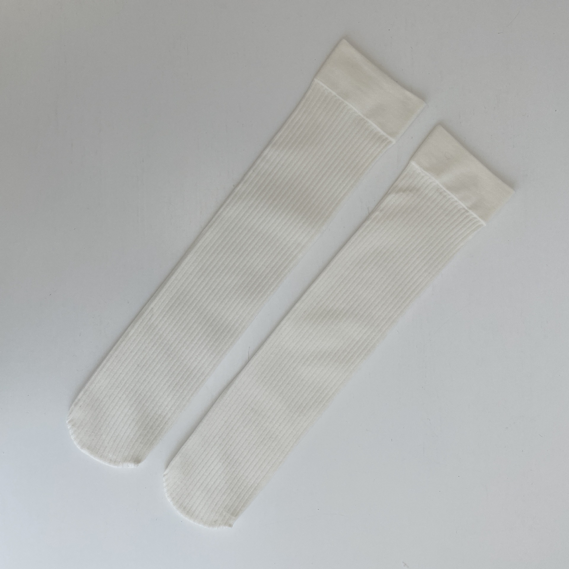 Dunne Effen Streep Vrouwen Kousen Lange Buis Sokken Lingerie Dij Kniehoge Breien Japanse Harajuku Kawaii Voor Meisjes Kleding: White