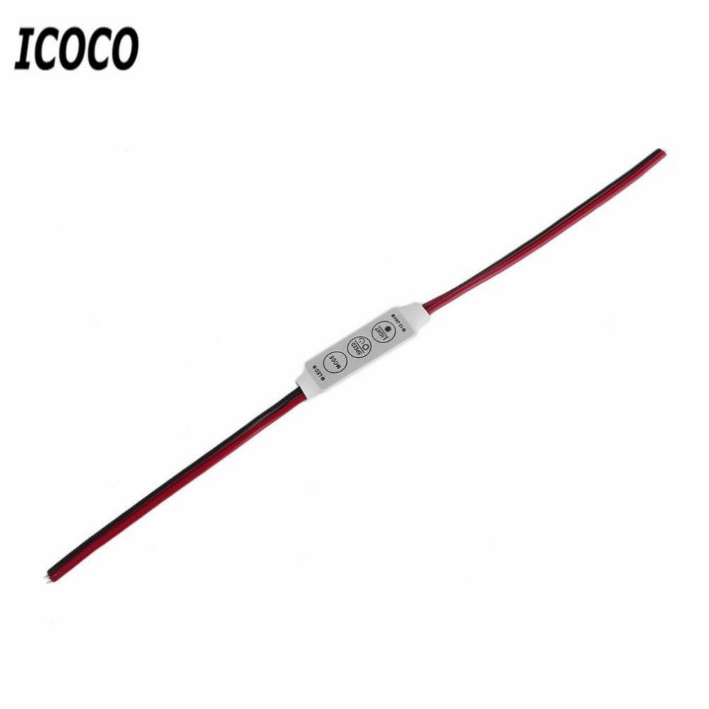 Dimmer LED Strip RGB Controller DC 12V 24V Mini Dimmer LED Single Color Controller for 5050 3528 5730 LED Strip Light