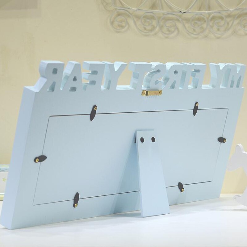 Baby Diy Fotolijst 1-12 Maanden Gedenkteken Groeiende Fotolijst Mijn Eerste Jaar Kids Verjaardag Kamer Muur Opknoping decoraties