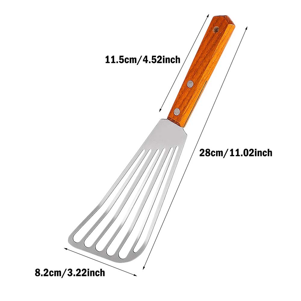 Spatule à poisson de cuisine en acier inoxydable, large et fine, légère et Durable, fendue, ustensiles de cuisine, 2 pièces