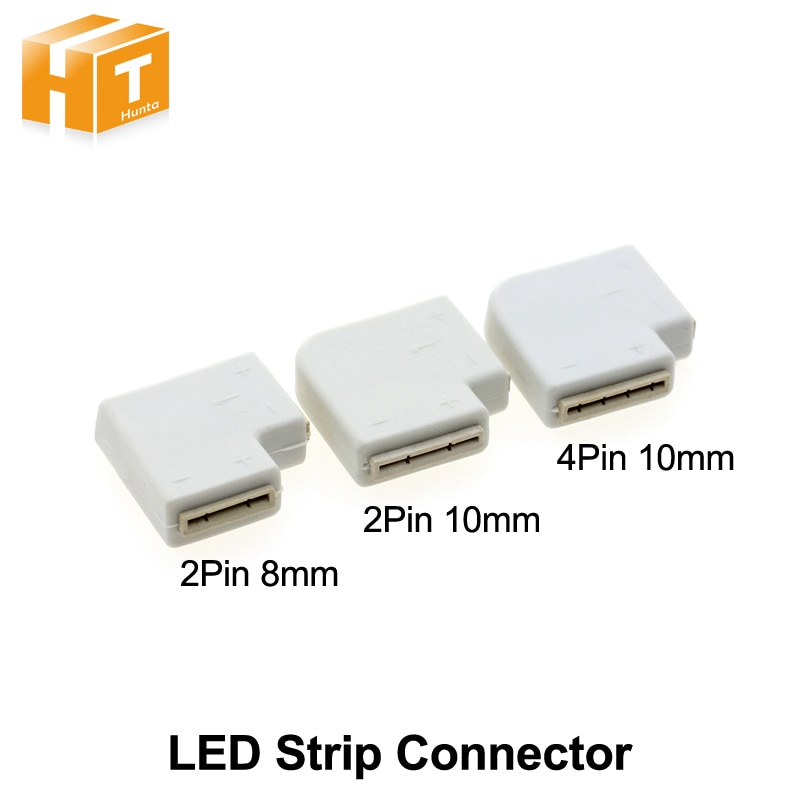 Led Strip Connectors 2pin 8Mm/2pin 10Mm/4pin 10Mm Quick Connect Voor Led Strip Verlichting 5 Stks/partij