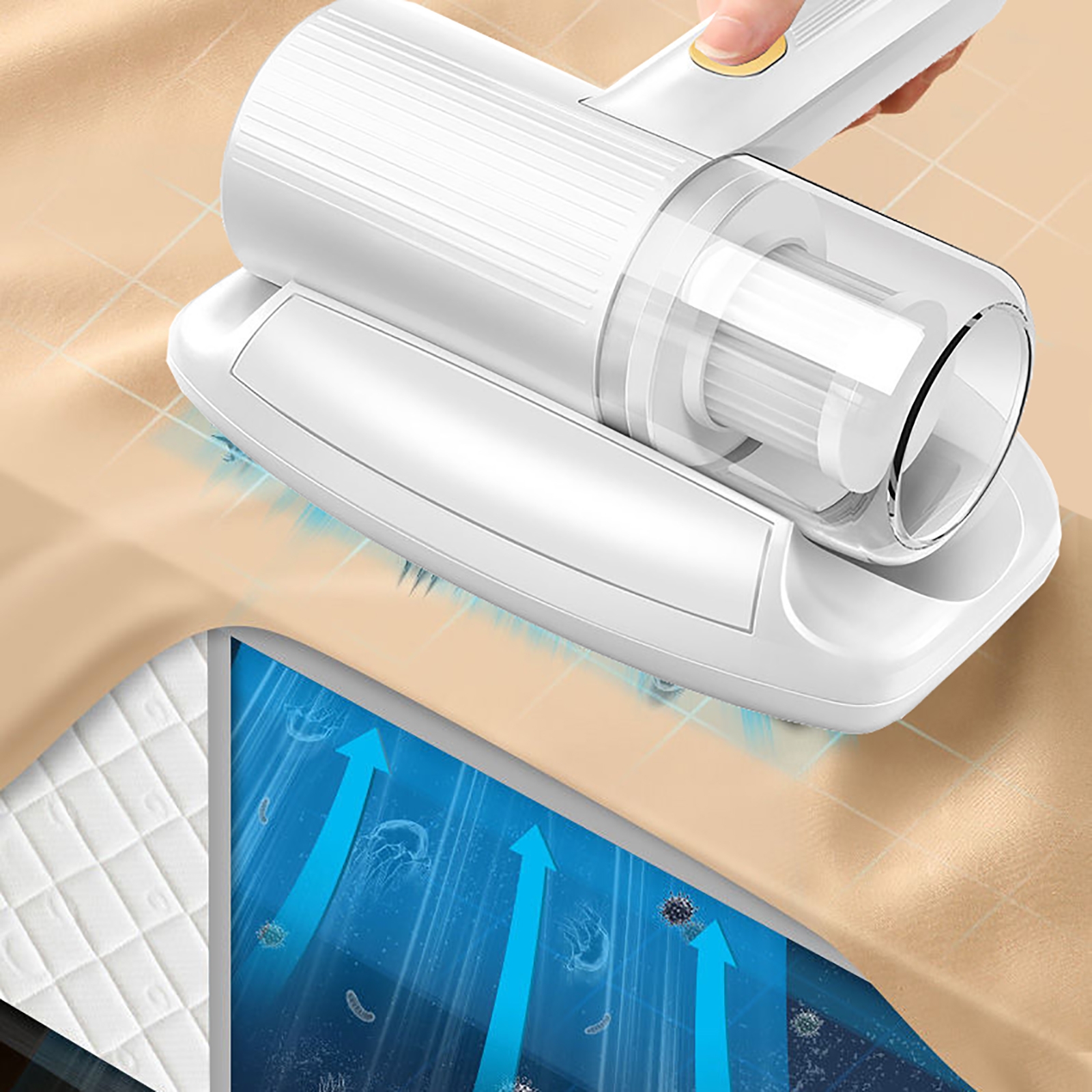 Handheld Vacuum Cleaner Wireless Vacuum Cleaner Strong Suction Vacuum Mite Remover Ultraviolet Sterilization Machine USB Charge