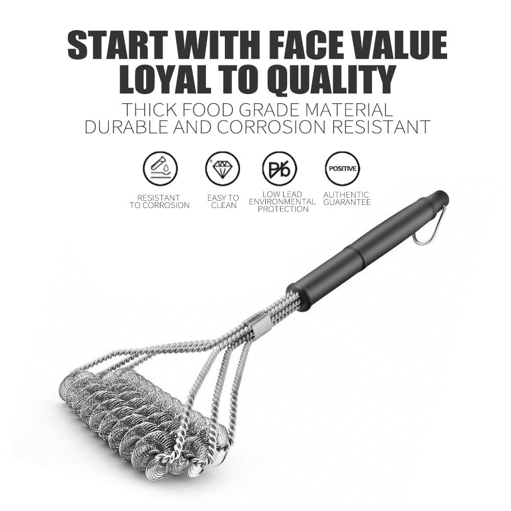 Svart kök bbq borste ekonomisk bekväm bbq grill borste grill rengöring borste ugn matlagning servis gör det själv verktyg