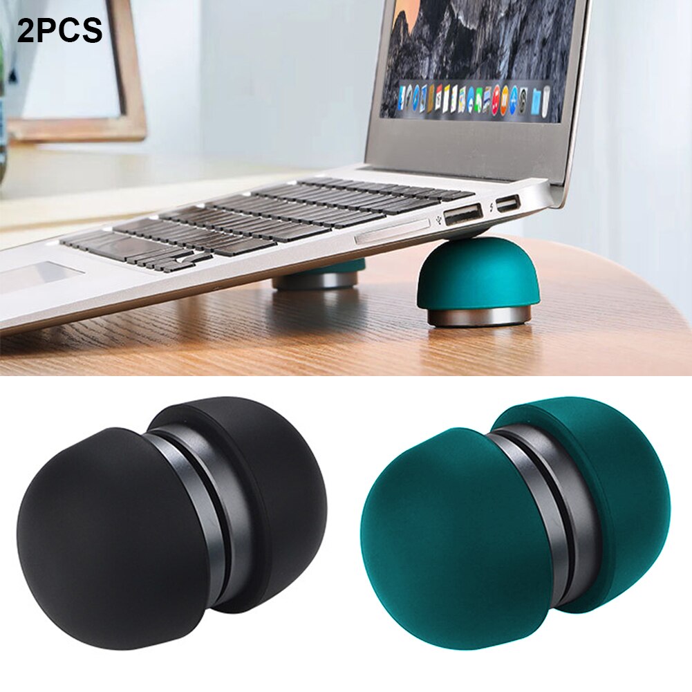 2pcs Laptop Stand Working Travel Studying Universal Notebook Holder Home Office Magnetic Absorption Ergonomic Mushroom Head
