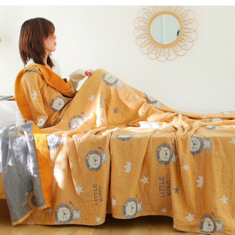 Böhmen Baumwolle Löwe Wohnzimmer Frottee bettdecke Reise Atmungsaktive schick Großen Wurf Decke Nickerchen Sofa Abdeckung