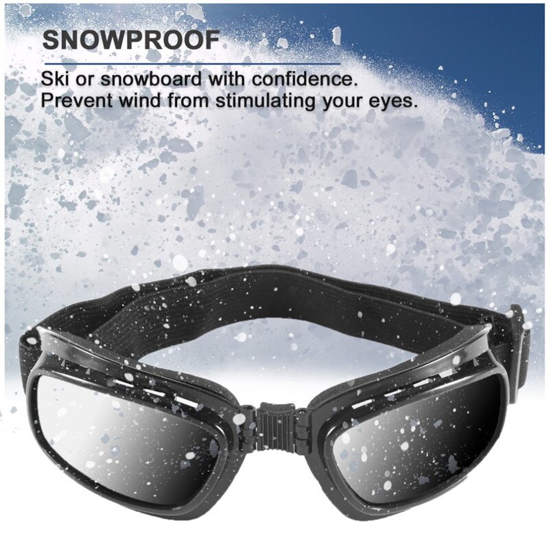 Flexibiliteit Riding Bril Vouwen Motorfiets Bril Winddicht Skibrillen Off Road Racing Eyewear Verstelbare Elastische Band