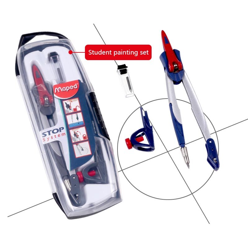 Maped Multi function drawing tool for metal drawing stainless steel compasses examination drawing for students