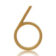 Anti Rust Satin Brass Gold House Address Numbers Floating Metal House Numbers Gold Modern Door Home Outdoor Metal Address Sign: wine red / 35cm