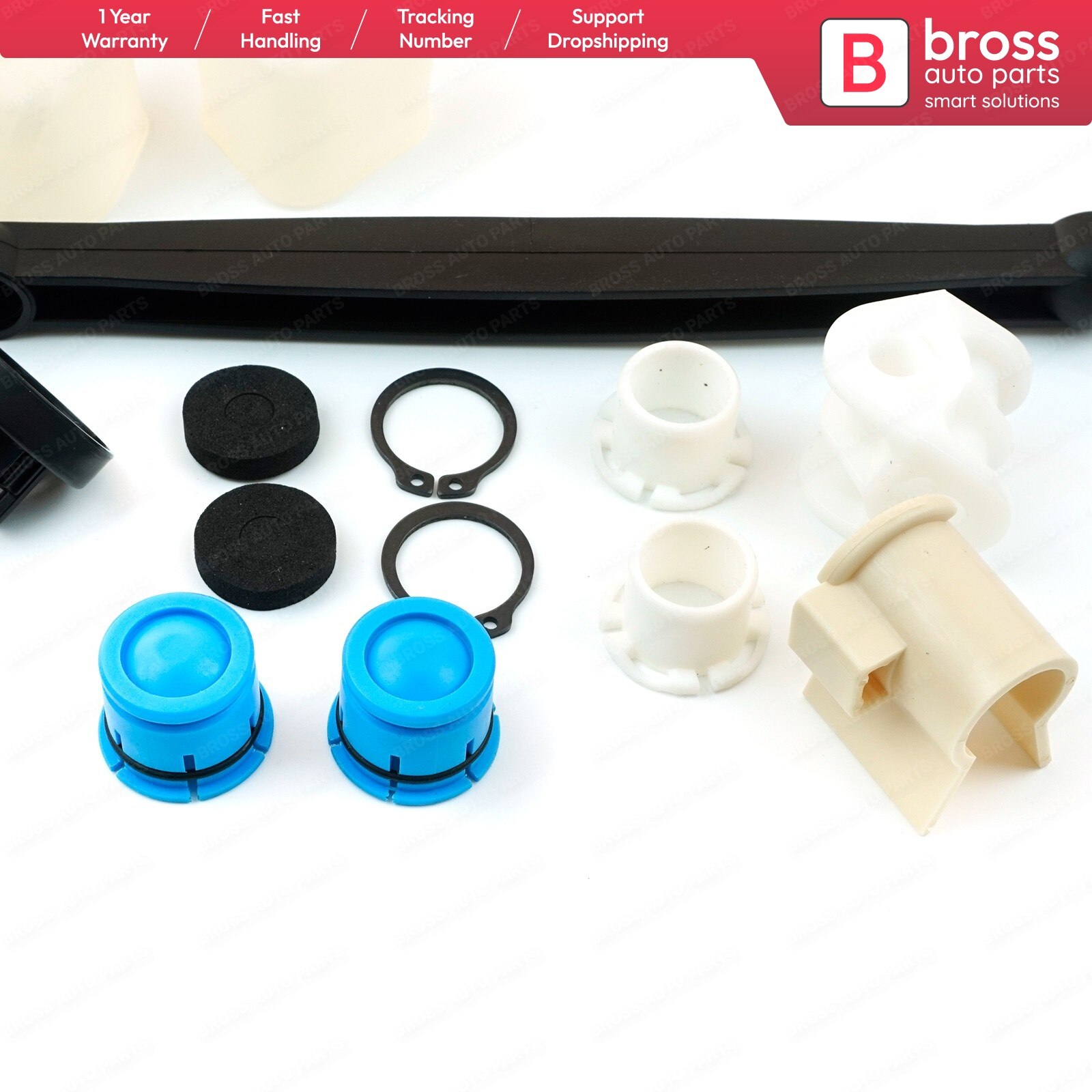 Bross Auto Parts BSP24 Gear Linkage Selector Bush Repair Kit 93183155 for Vauxhall Opel Corsa C Combo Meriva Tigra Fast Shipment