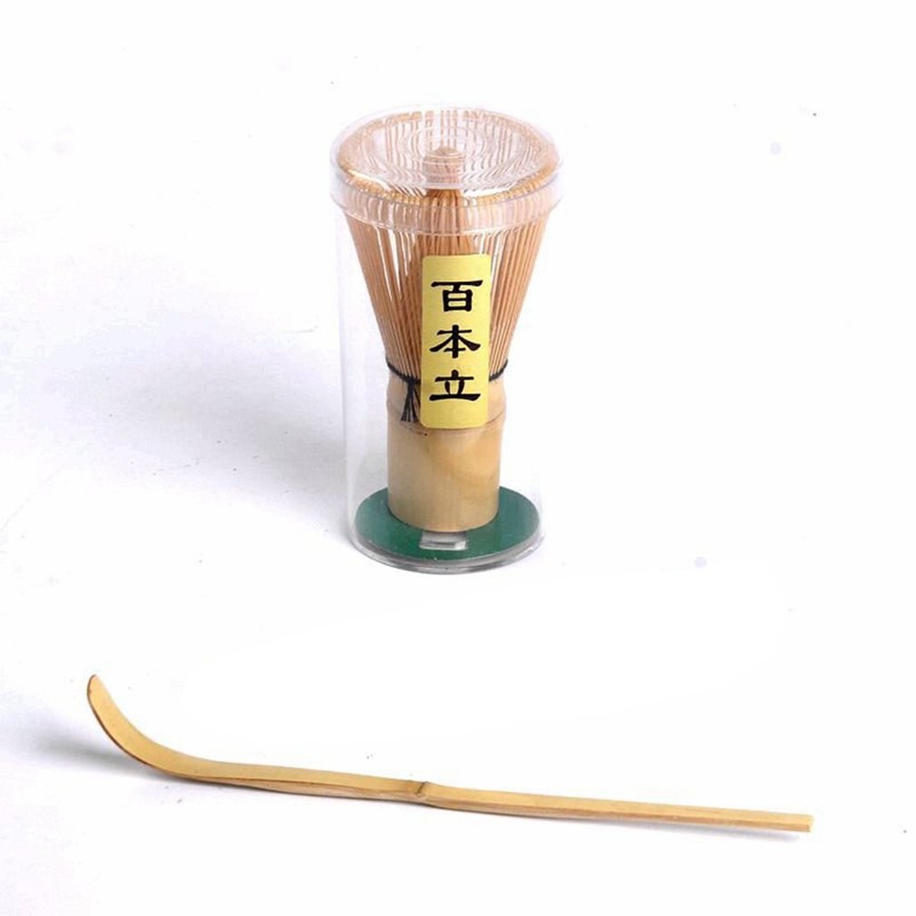 Japanese-style matcha tool set 100 stand-up tea stand 80 stand-up matcha brush Bamboo Tea ceremony accessories: A