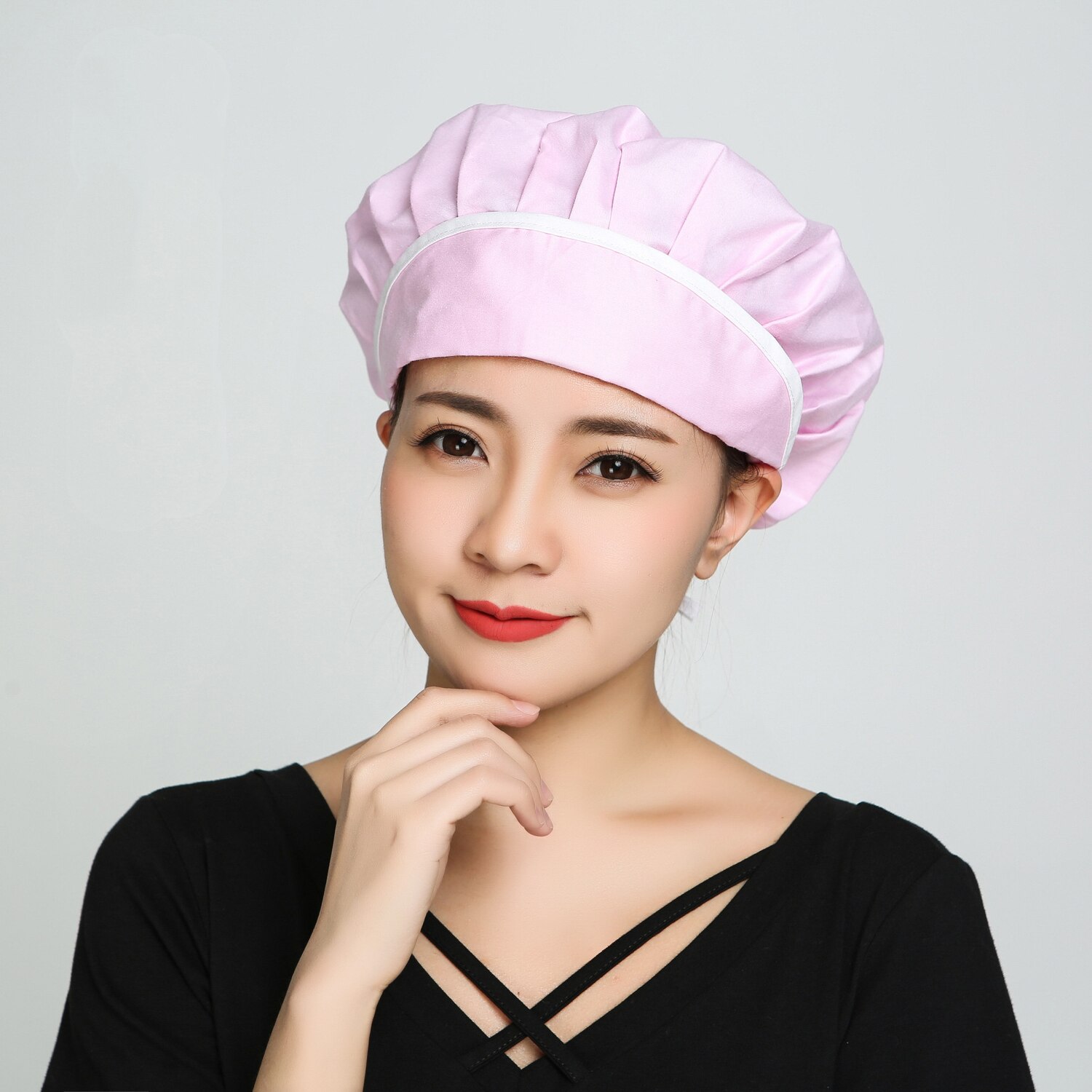 Unisex Chef Restaurant Uniforms Hotel Work Wear Waitress Master Cooker Bake Breathable Adjustable Printed Mushroom Hat Cap: Color2