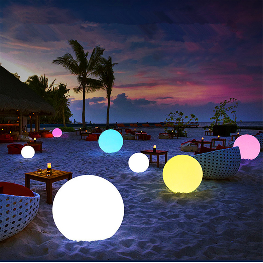 Boule lumineuse LED Rechargeable pour enfants et adultes, veilleuse Globe d'extérieur avec télécommande, idéale pour la décoration de jardin de cour