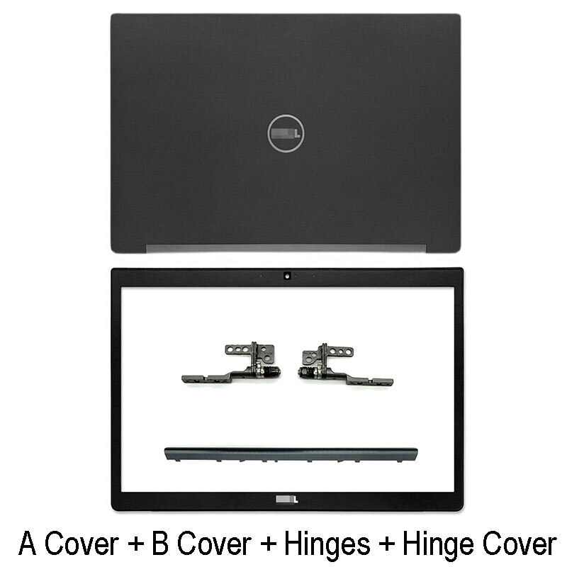 Laptop LCD Back Cover For Dell Latitude E7490 7490 Front Bezel Hinges Hinges Cover Palmrest Bottom Case A B C D Cover Black