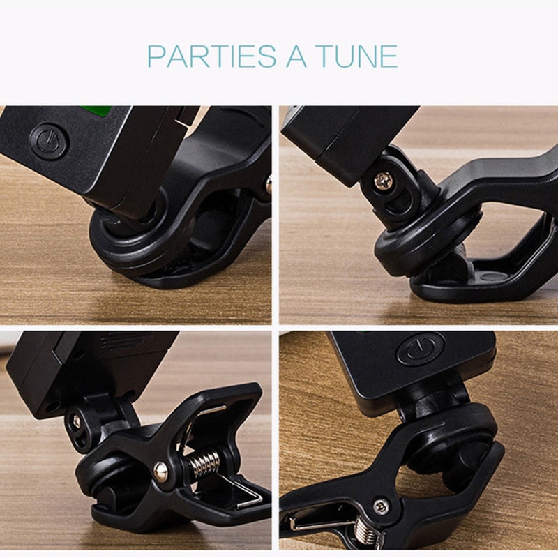 Folk Acoustic Guitar Tuner Violin Ukulele Bass Electronic Tuning Tuner Stringed Musical Instrument Accessories Guitar Bass Tuner