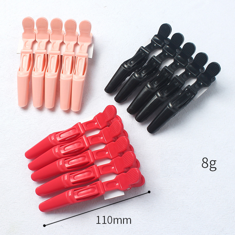 Pinzas de pelo de cocodrilo de plástico, pinzas de peluquería, pinza para el pelo, peluquero , horquillas de estilismo, pasadores, accesorios para el cabello