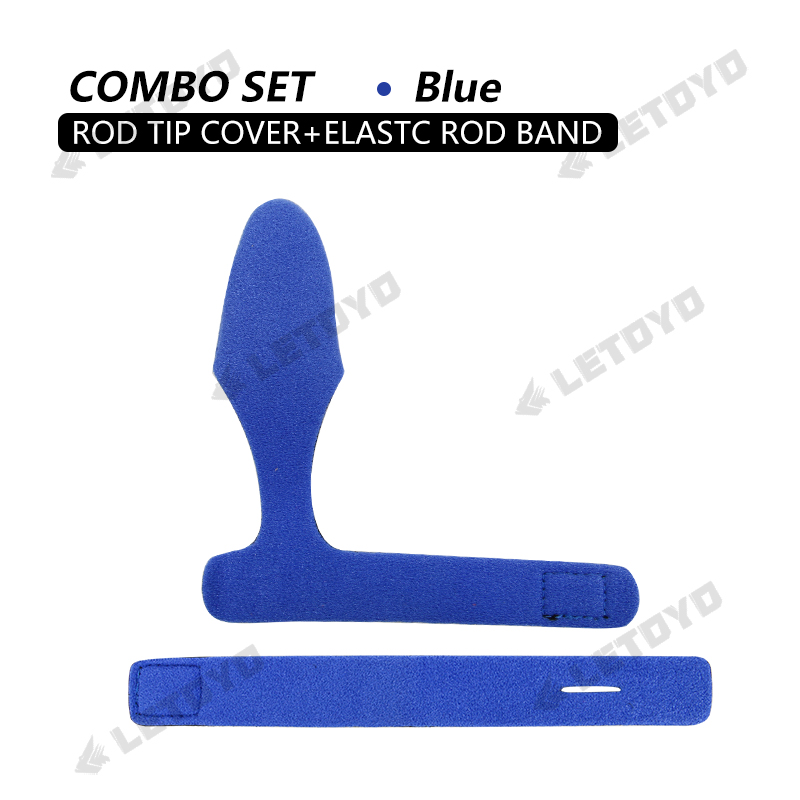 LETOYO 2 4 6 pièces épaissir ferme canne à pêche support ceinture sangle avec bouchons coulée filature canne porte-cravate accessoires de pêche outils