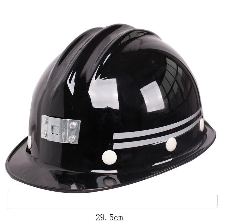 Casquette de sécurité pour la Construction, en plastique pur, avec bande réfléchissante, ajustable pour le travail nocturne, Anti-écrasement sur Site pour électricien