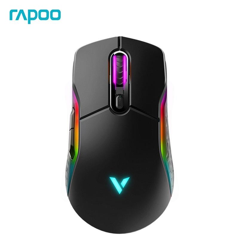 Rapoo RGB Wireless Wired Double Model Gaming Mouse 6200 DPI 8 buttons Programmable ergonomic for gamer Mice laptop PC computer