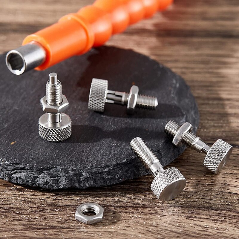 4Pcs Handle Quick Release Pins,Quick Release Lock Pin, Retractable Spring Plunger, M6 Lockout Kit For Rolling Tool Box