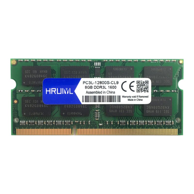 Hruiyl kannettavan tietokoneen muisti ddr 3 8gb 4gb 2gb 1066 mhz 1333 mhz 1600 mhz ddr 3l pc3-8500 pc3-10600 pc3-12800 sodimm kannettavan tietokoneen ram muistille