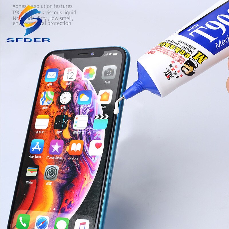 Adhesivo líquido blanco mecánico T9000, Pegamento de resina epoxi, protección ambiental, Universal, para herramientas de reparación de marcos de teléfono