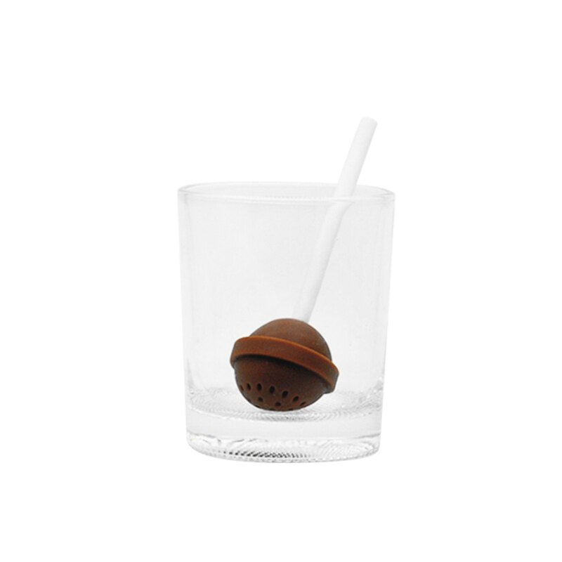 kjærlighet på pinne form silisium søt te infuser godteri kjærlighet på pinne løvblad krus sil kopp til te og kaffe