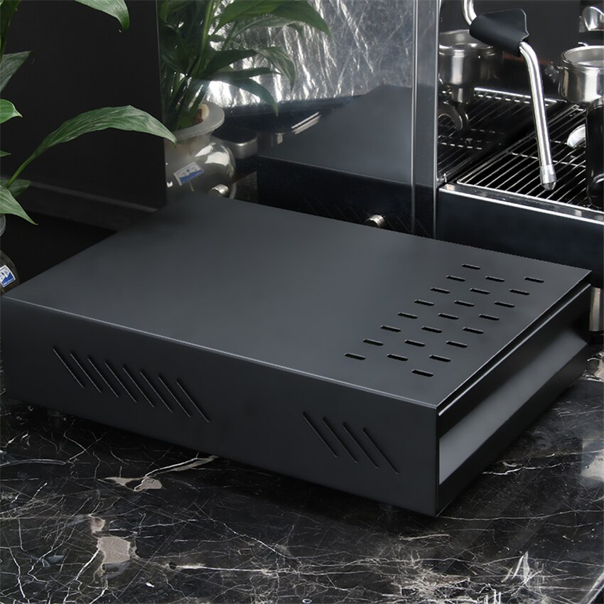 Caja de golpe de café de acero inoxidable de hierro Espresso con cajón de escoria de café no salpicar molinillo de Café Manual accesorios de café
