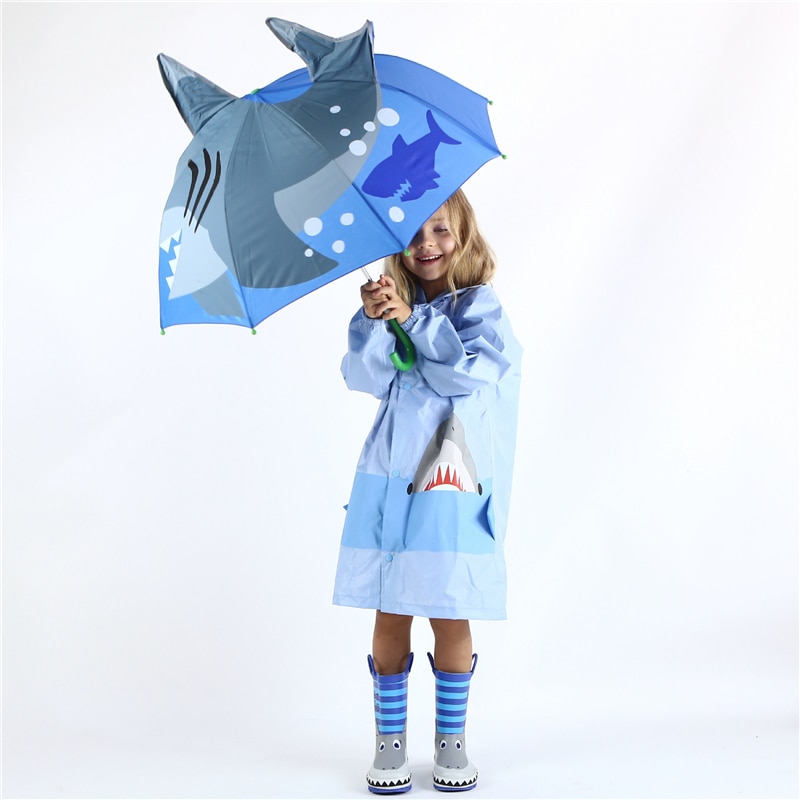 Parapluie pliant pour Protection contre le soleil, 3D, dessin animé, résistant aux rayons UV, pour l'extérieur, pour enfants