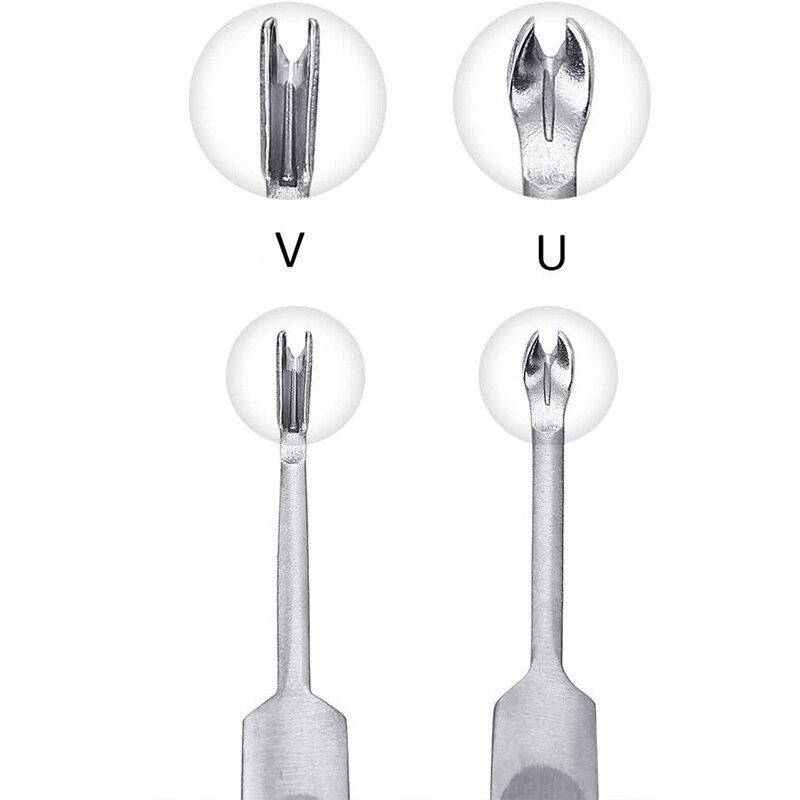 Hand Leather Edge Skiving DIY Craft Tool, Leather Grooving Tool for Leather Carving Work (8Pcs)