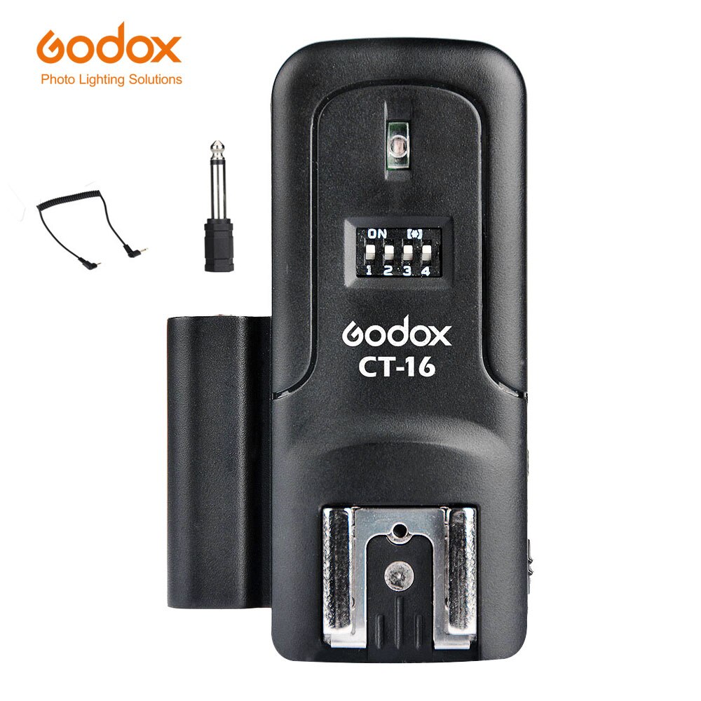 Godox CT-16 16 canali Radio Wireless Flash Trigger trasmettitore + 2x ricevitore impostato per Canon Nikon Pentax Studio Speedlite Flash: CTR-16 Receiver