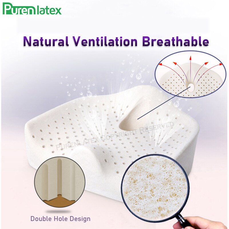 Purenlatex X-Grote Big Size Latex Stoel Orthopedisch Kussen Vet Man Kantoor Auto Zitkussen Overgewicht Aambei Wervel Behandelen