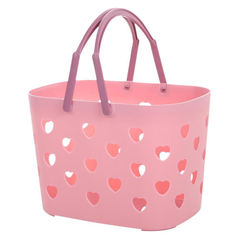1 Pcs Storage Basket Plastic Storage Basket Bathroom Items Organizer Home Portable Kitchen Drain Baskets: Orange