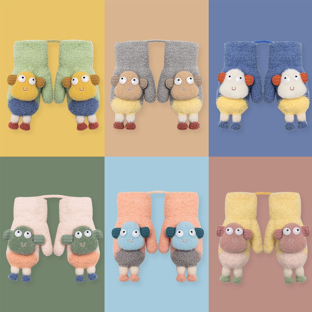 Jongen Meisje Baby Peuter Kinderen Kids Leuke Winter Gebreide Handschoenen Wanten Dikker Wanten