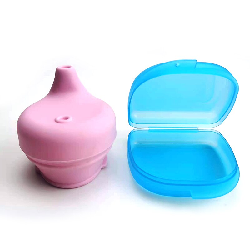 BPA Free Food Grade Silicone Sippy Lids for Cups, small glass drinking sippy lids for Cup: Pink