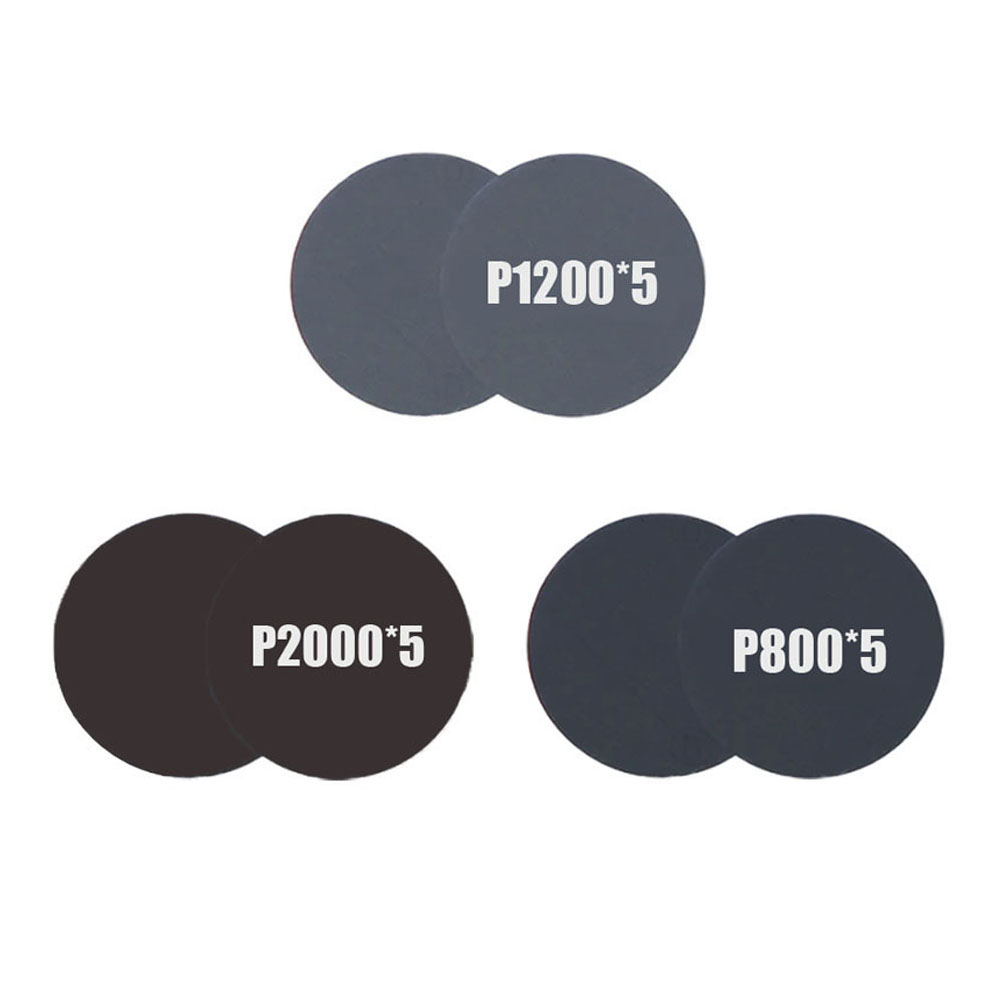 Water Schuurpapier 3 Inch 75 Mm Schuurschijf 800 1000 2000 3000 Grit Droog Polijsten Schuurpapier Schuurmiddelen Voor auto Detaillering: Kleurloos