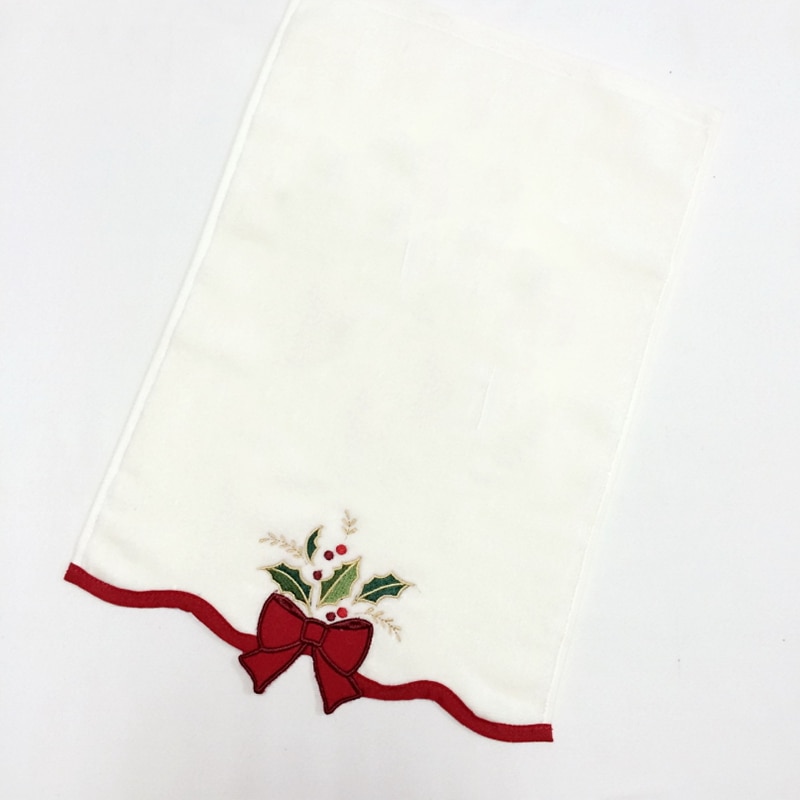 Juleserie bomuldshåndklæder juleklokker juletræsstrømper håndklæder håndklæder dekoration broderede håndklæder christmas