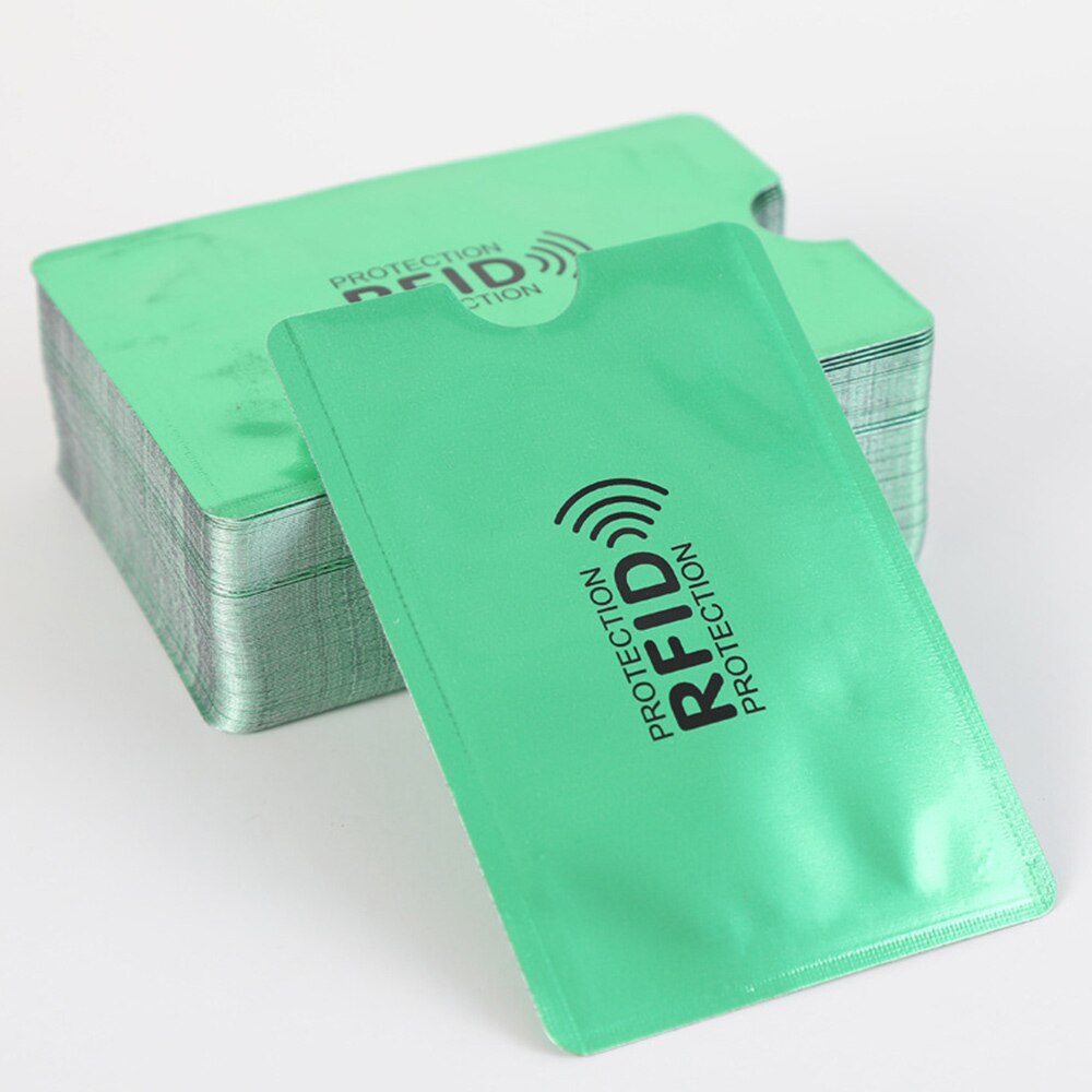 10Stck Anti Diebstahl für RFID Kreditkarte Schutz Blockieren Karteninhaber Hülse Haut fallen Deckt Schutz Bank Karte fallen Neue heißer: E 10Stck