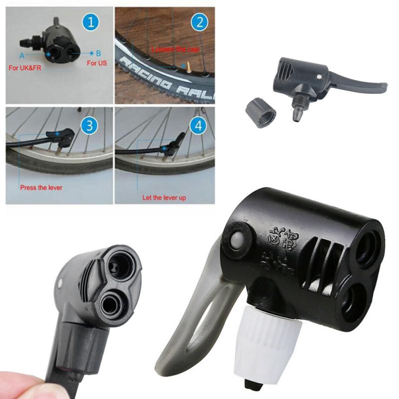 Fietspomp Nozzle Slang Adapter Dual Head Pompen Onderdelen Service Accessoires Fv Av Inflator Valve Converter Fiets