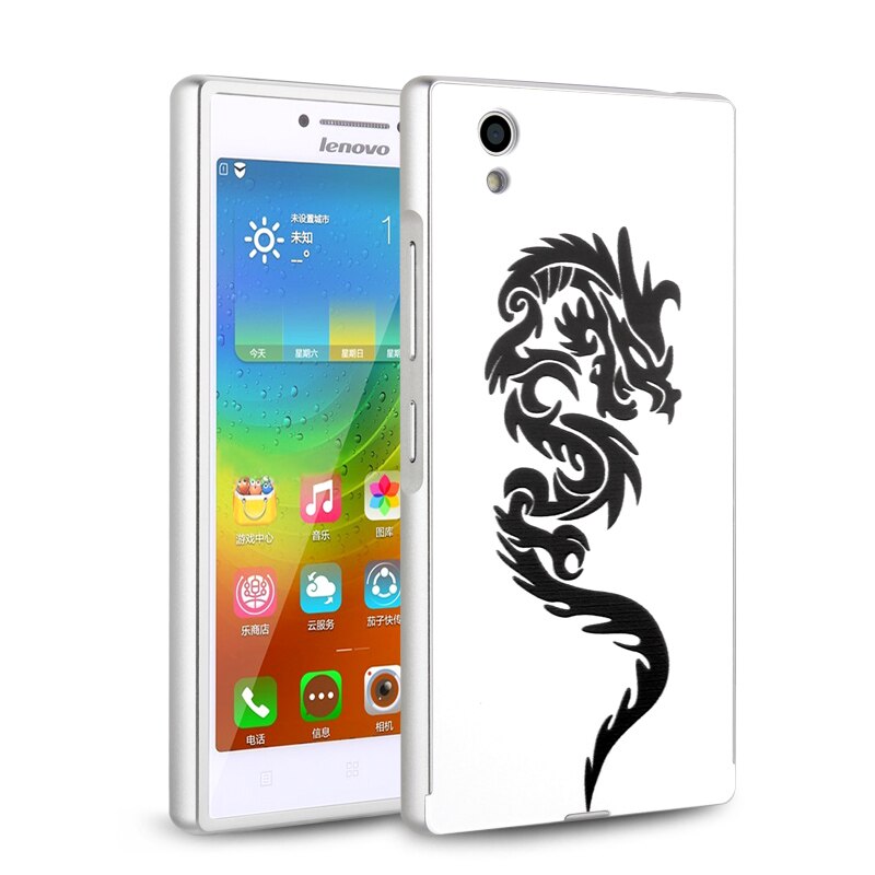 For Lenovo P70 Case Luxury Mirror Cover Metal Aluminum Bumper Frame Case For Lenovo P70 Case P70-T Gold Plated PC Back Cover 5.0