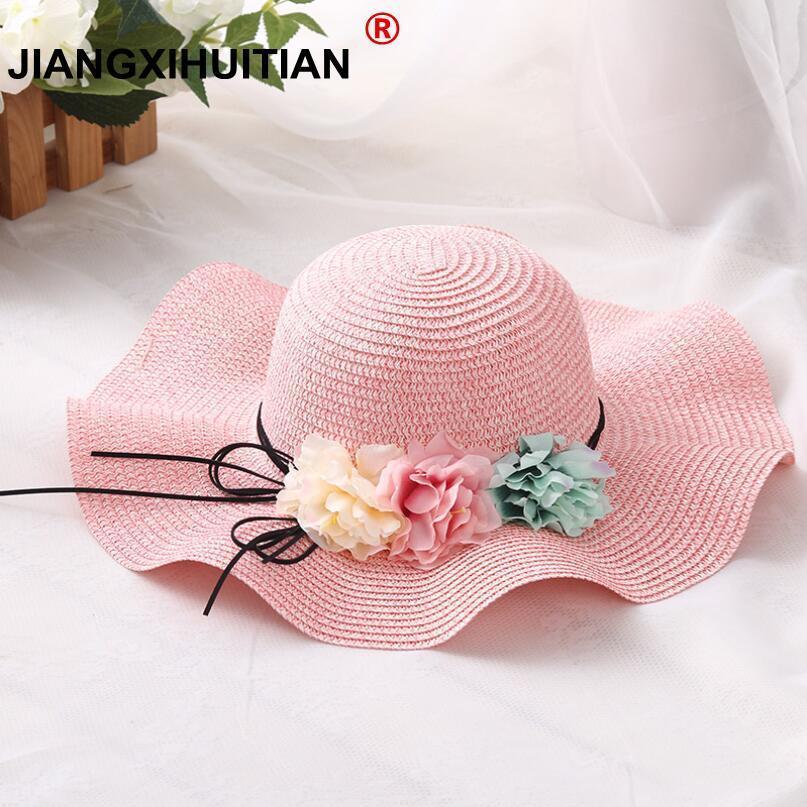 2019 chapéu de verão casquette crianças arco viagem boêmio chapéus meninas praia chapéu de sol chapéus de bacia snapback gorra hombre