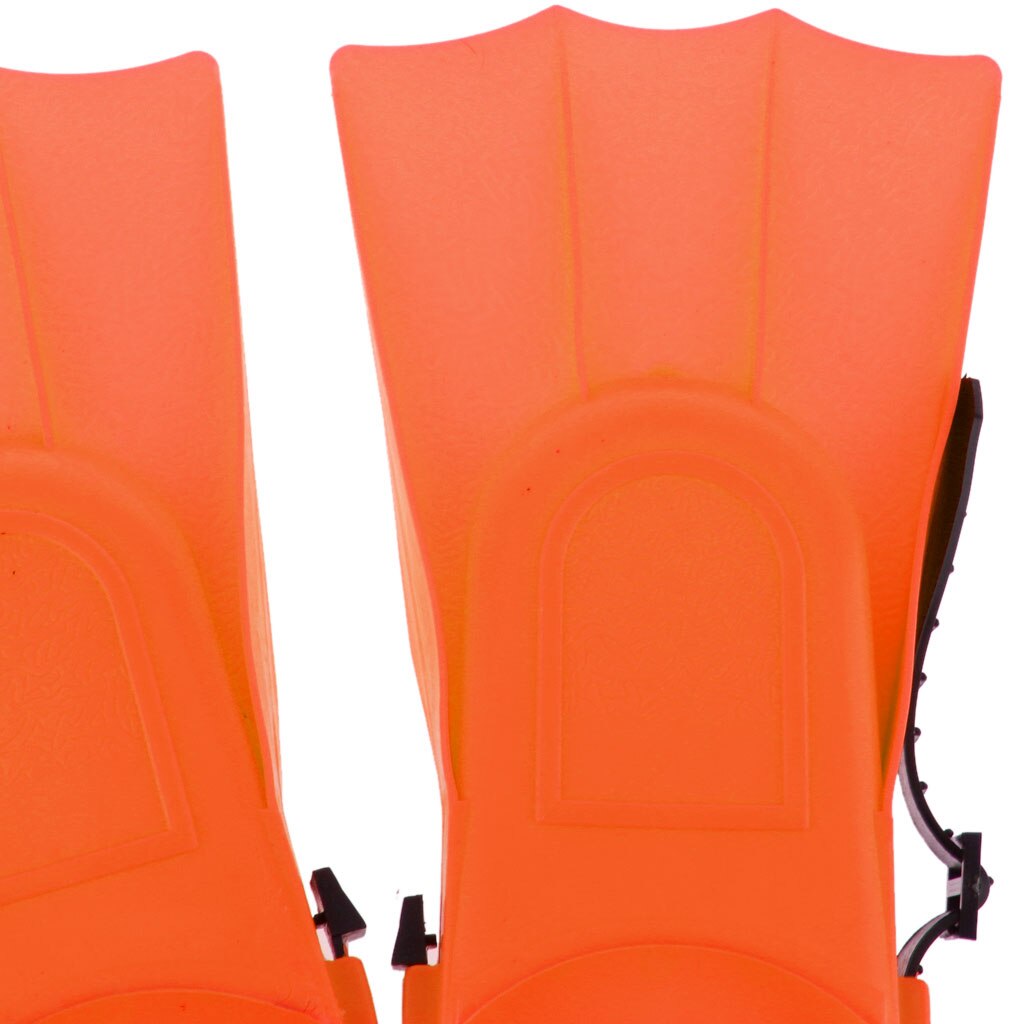 Perfect verstelbare vinnen training lange flippers duiken zwemmen snorkelen kindervinnen zwemtrainingsuitrusting: Is oranje 