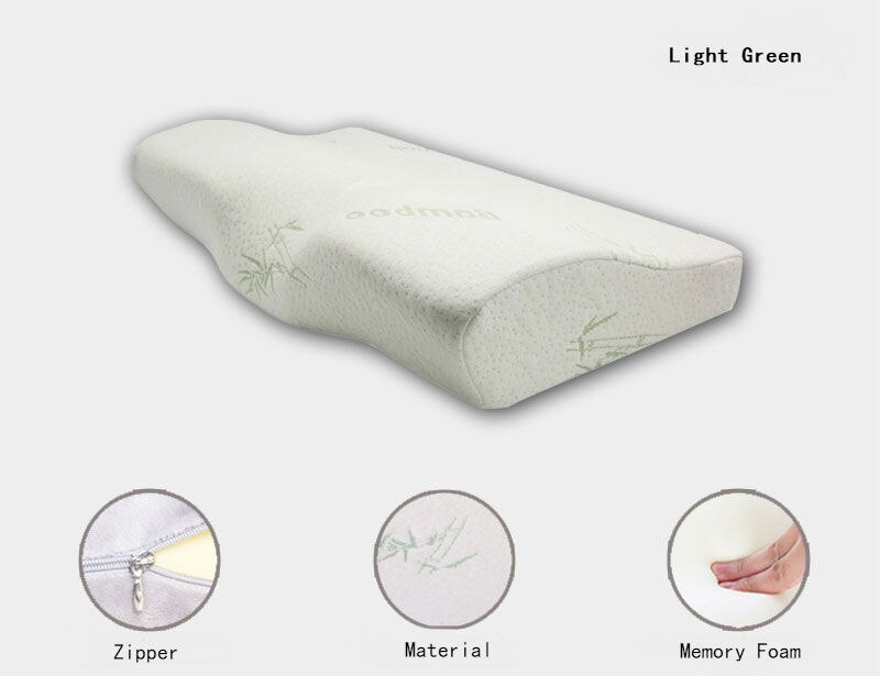 BEYOND CLOUD Butterfly Shaped Memory Pillows Relax Cervical Spine Adult Health Care Slow Rebound Memory Foam Neck Pillow 002