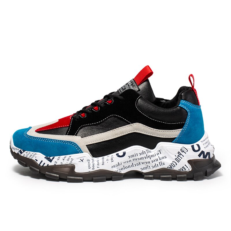 Height Increasing Men's Sneakers Popular Casual Shoes Adult Breathable Lightweight Comfortable Training Outdoors Footwears: Blue / 7