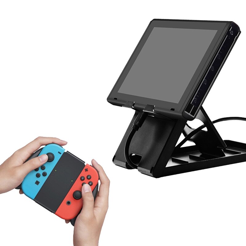 Stand Holder Base Foldable Playstand For Nintendo Switch Console Portable Multi-Angle Bracket Compact Game Rack